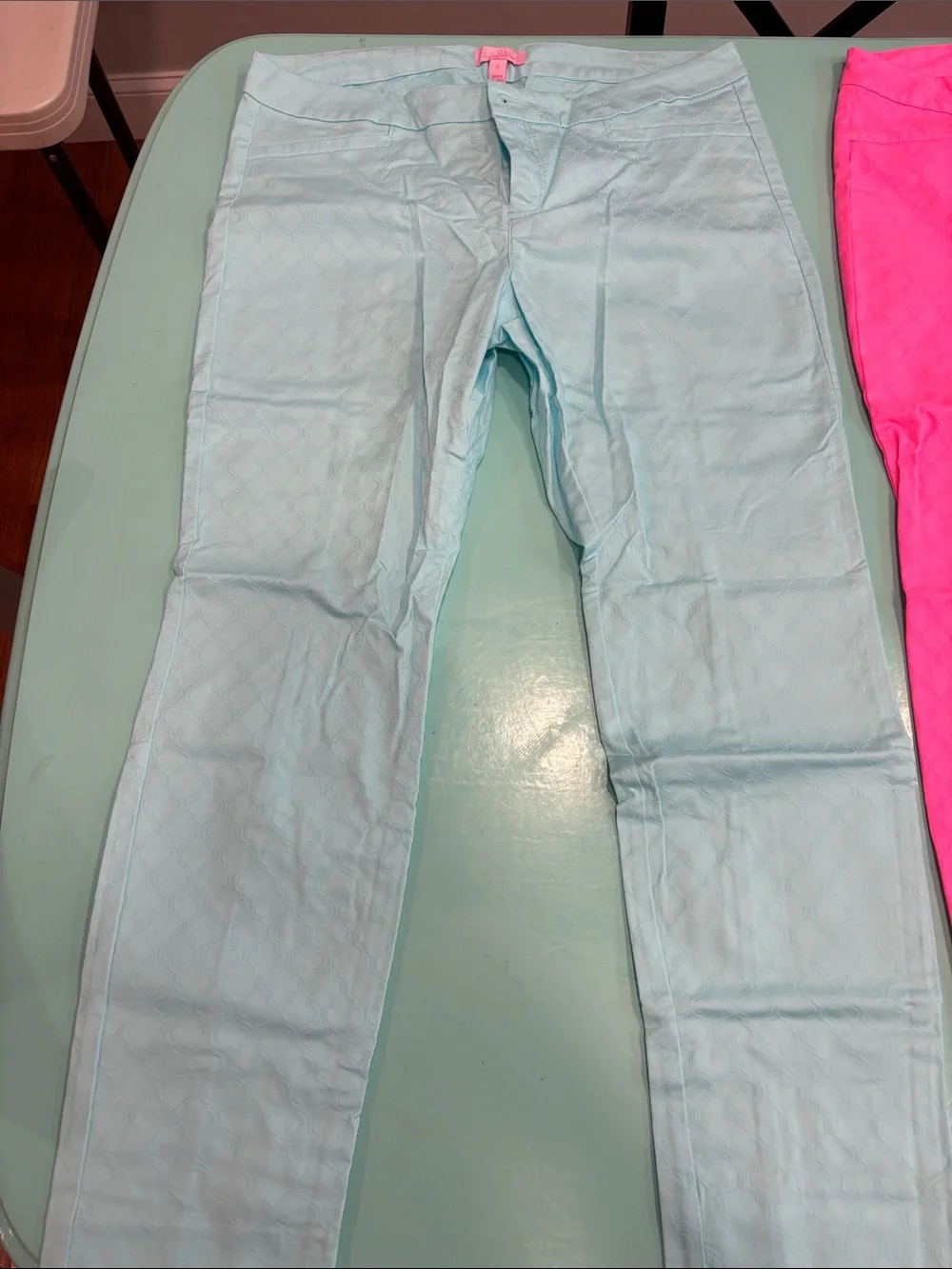 Lilly Pulitzer Kelly Pants Lot of 3 - Light Aqua, hot pink, fuchsia - Picture 5 of 10